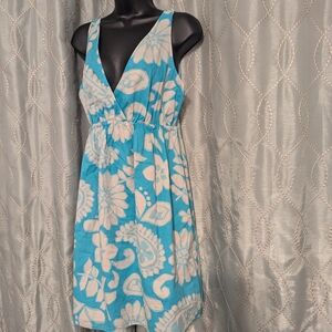 189. Old Navy Blue and Gray Patterned Shirt